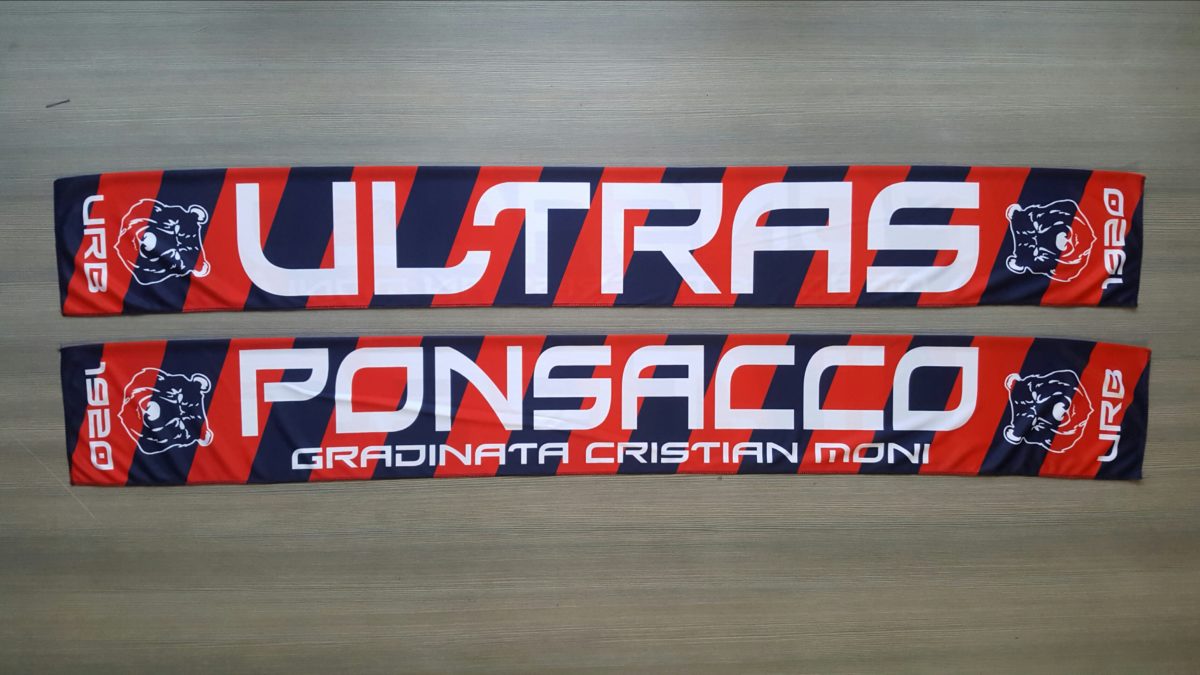 Sciarpa Raso PONSACCO Ultras URB misura cm 140