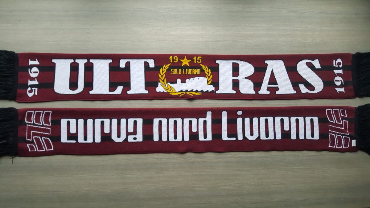 Sciarpa Jacquard Doppia Lana Ultras Curva Nord Livorno