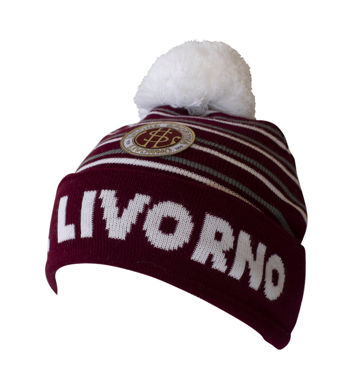 LIVORNO Cuffie jacquard con pompon 2021-22